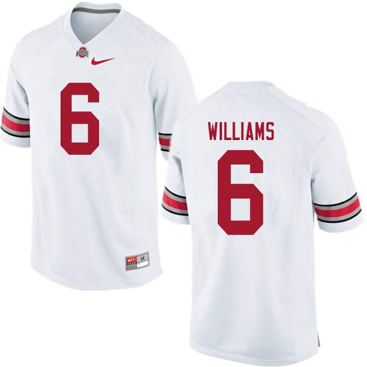 Jameson Williams Ohio State Buckeyes Men's NCAA #6 Nike White College Stitched Football Jersey CFY3556AY